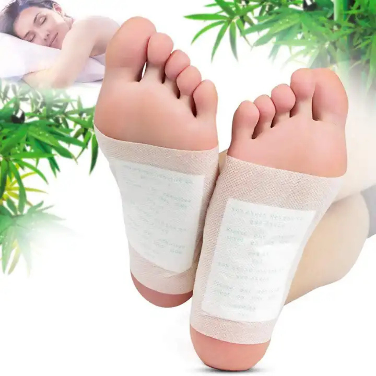 Patchs Détox Kinoki – Éliminez les toxines pendant votre sommeil 🌙 | Lot de 10