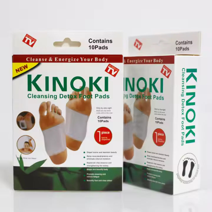 Patchs Détox Kinoki – Éliminez les toxines pendant votre sommeil 🌙 | Lot de 10